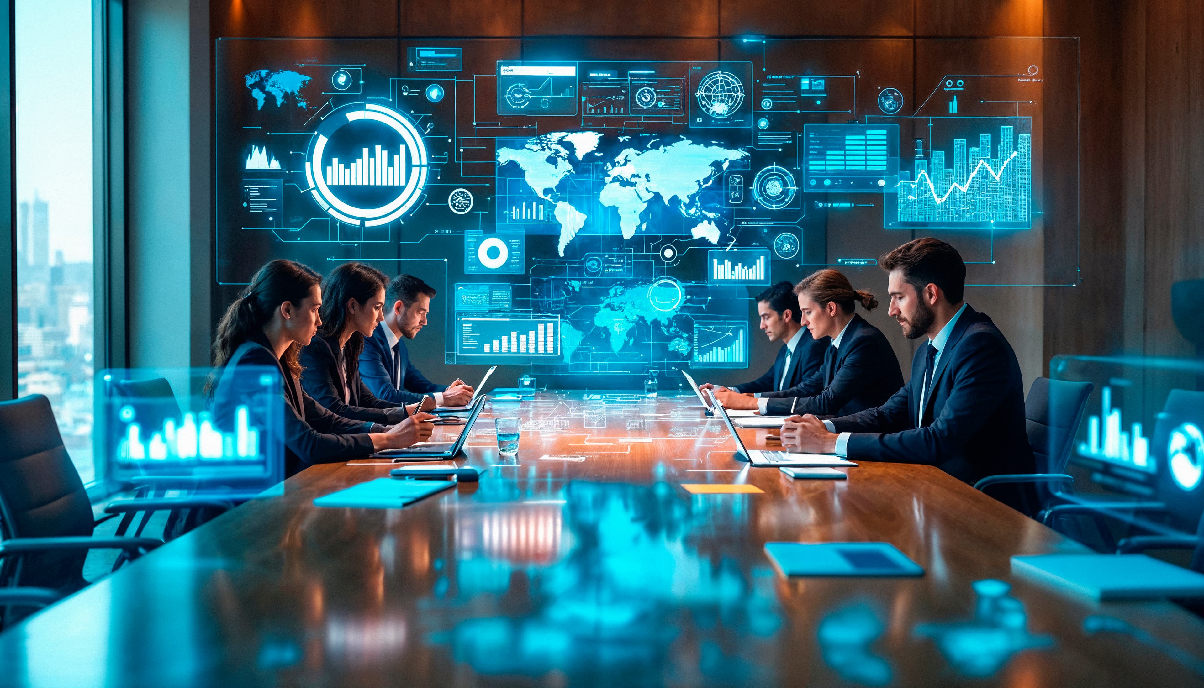 فريق عمل محترف يعمل على تطوير المؤسسات